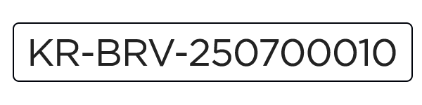 KR-BRV-250700010
