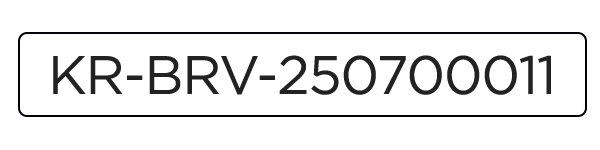 KR-BRV-250700011