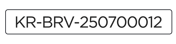 KR-BRV-250700012