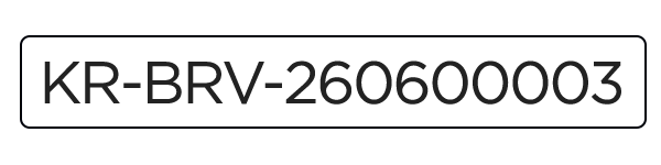 KR-BRV-260600003
